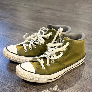 Olive Green Converse Mid